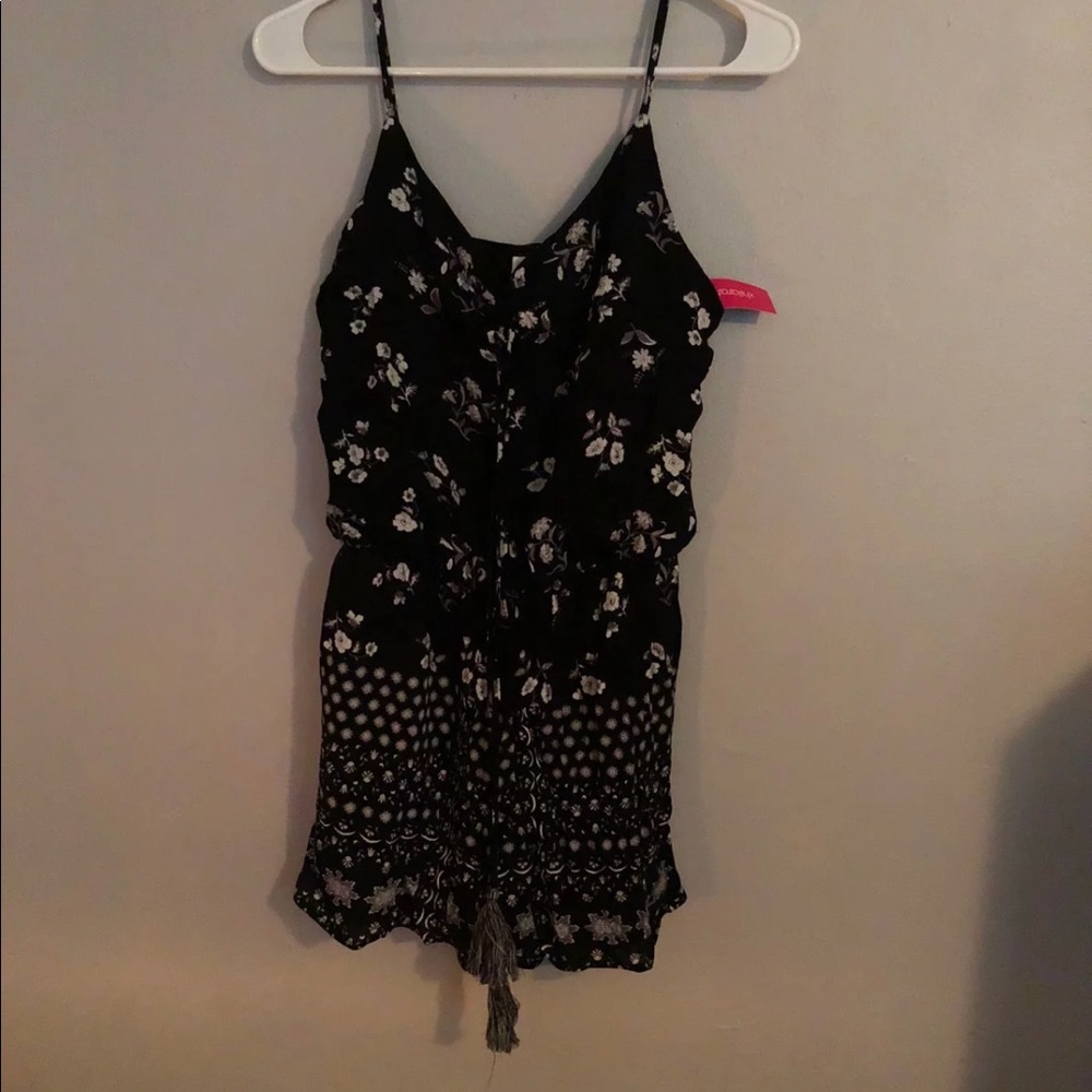 Black and white romper